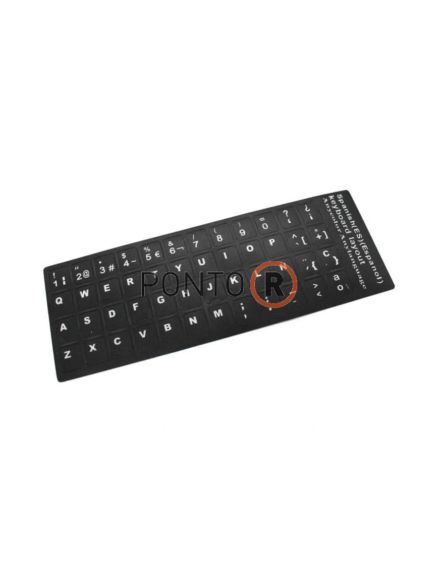 Keyboard Sticker Black ES