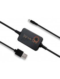 CONVERSOR 5V USB A 12V 5.5mmx2.1mm