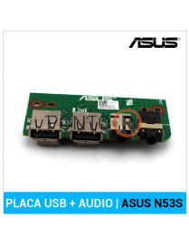 PLACA USB + AUDIO ASUS N53S 69N01MB10C04-01