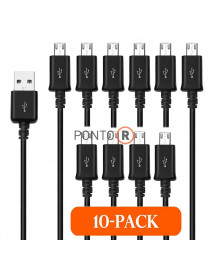 PACK 10 CaboS USB 2.0 A MICRO USB 1M. BULK