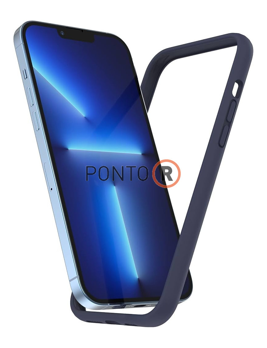 Blue Silicon Bumper Iphone
