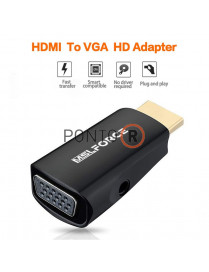 ADAPTADOR HDMI MACHO A VGA Femea 1080P com AUDIO