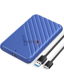 Caixa Externa ORICO 25PW1-U3 DISCOS HDD/SSD SATA 2.5” USB 3.0 Cor AZUL